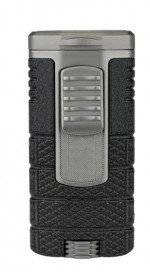 Xikar Tactical Triple Lighter Black/Gun Metal