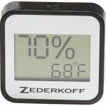 Zederkoff Hygrometer Square Silver